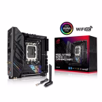 ASUS ROG Strix B760-I Gaming WiFi 14th LGA 1700 mini-ITX DDR5 PCIe 5.0 two M.2 slots, WiFi 6E RGB