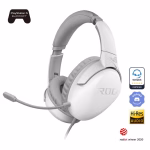ASUS ROG Strix Go Core Moonlight White Gaming Headset 3.5mm Over-Ear Headphones PC Mac Switch PS4 Black
