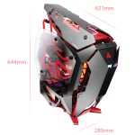 Antec TORQUE Black / Red Aluminum ATX Mid Tower Computer Case - Winner of iF Design Award 2019