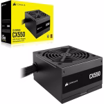 CORSAIR CX550 80 Plus Bronce 550w Fuente de Poder ATX bajo ruido no modular CP-9020277-NA