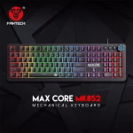 FANTECH MK852 MAX CORE BLACK SWITCH BLUE TECLADO LAYOUT INGLES MECANICO FULL RGB MULTIMEDIA