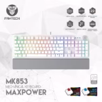 FANTECH MK853 MAXPOWER SPACE SWITCH RED TECLADO LAYOUT INGLES MECANICO FULL RGB MULTIMEDIA