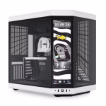 HYTE Y70 Black / White LCD 14.1" 4K infinite touch Gabinete ATX con Riser PCIe 4.0 Incluido CS-HYTE-Y70-BW-L