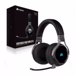 Headset CORSAIR VIRTUOSO RGB WIRELESS BLACK High-Fidelity, USB, 3.5 mm, Certificados Discord CA-9011185-NA
