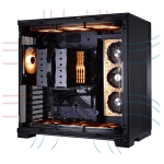 LIAN LI O11 Dynamic EVO O11DEX Black Open box Aluminum / Steel / Tempered Glass ATX Mid Tower Computer Case