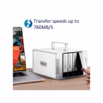 TerraMaster TD4 Thunderbolt 3 Plus 7-in-1 caja de disco duro externo de almacenamiento RAID